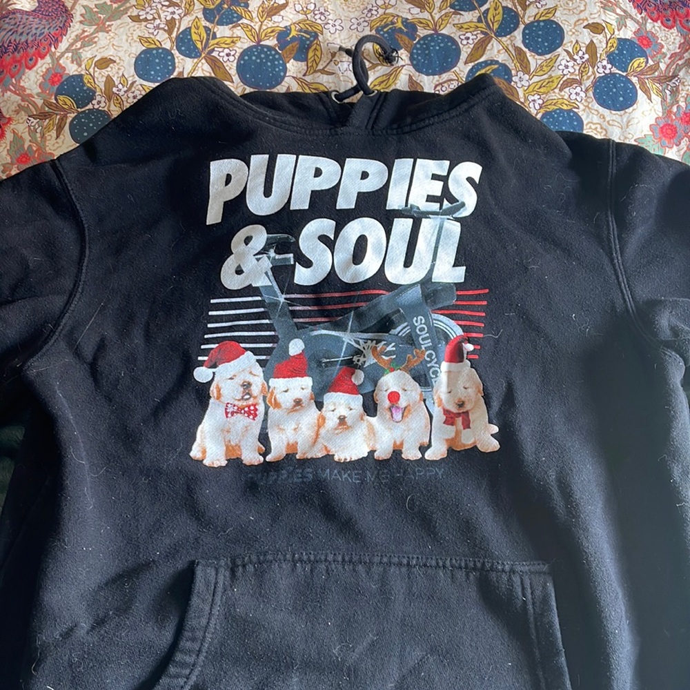 Soulcycle puppies and soul hoodie